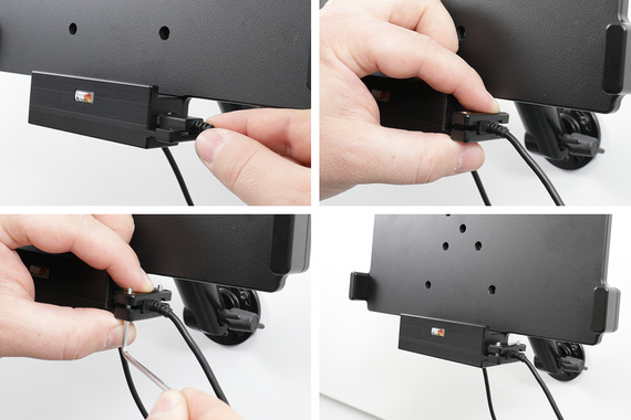 Aktywny uchwyt do Samsung Galaxy Tab Active 5 Pro z ładowaniem pogo i portem USB-Host