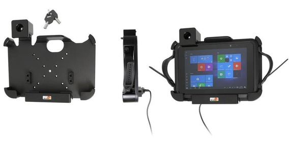 Uchwyt do Zebra ET51 8.3 ET51AE-W12E-SF, ET51AE-W15E-SF aktywny o wzmocnionej konstrukcji z blokadą sprężynową na kluczyk