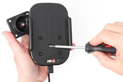 Uchwyt indukcyjny dedykowany do Apple iPhone 11 Pro z wbudowaną ładowarką samochodową do instalacji na stałe