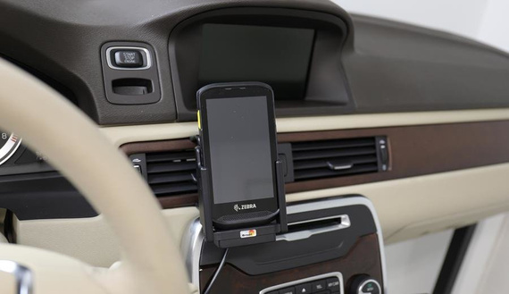Uchwyt aktywny z ładowarką samochodową do Zebra TC20/TC25