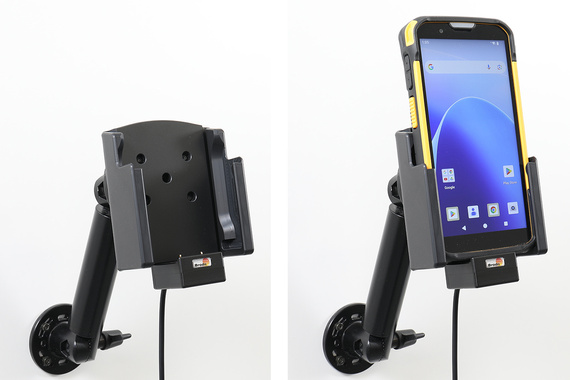 Aktywny uchwyt PogoPin Brodit do CipherLab RS38 w gumowym etui