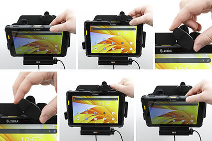 Brodit uchwyt aktywny z blokadą sprężynową Zebra ET45 8.0