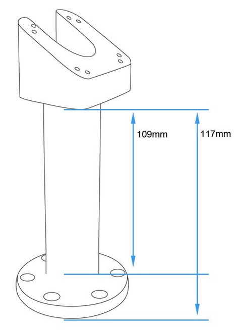 Uchwyt pasywny do tabletów w futerale o wymiarach: 140-195 mm (szer.), do 25 mm (grubość)