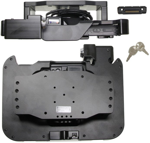 Uchwyt o wzmocnionej konstrukcji z blokadą sprężynową na kluczyk do Zebra ET50 8.3