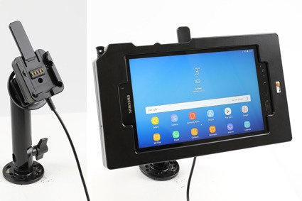 Brodit ochronna obudowa aktywna z kablem USB i ładowarką samochodową do Samsung Galaxy Tab Active 2 z systemem adaptacyjnym Active MultiMoveClip