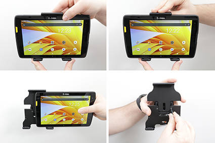 Brodit Uniwersalny Uchwyt do Tabletu | Uchwyt regulowany pasywny do tabletów gołych jak i w futerale o wymiarach: 120-135 mm (szer.), do 9 mm (grubość)