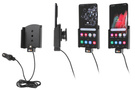 Uchwyt do Samsung Galaxy S21 Ultra z wbudowanym kablem USB oraz ładowarką samochodową