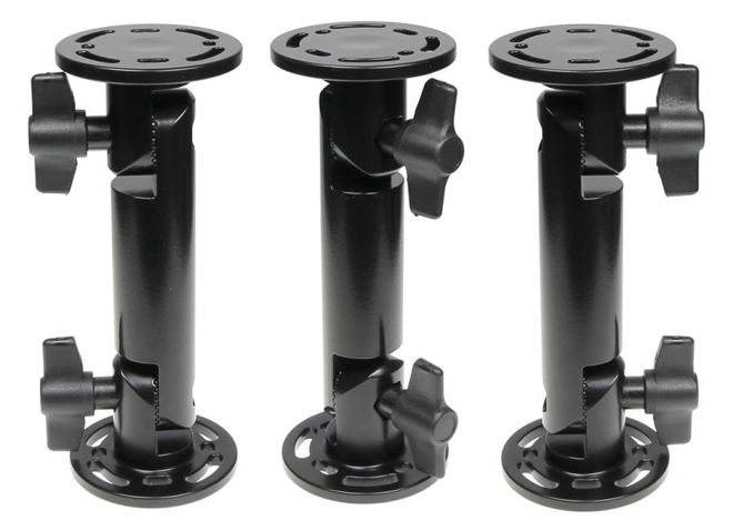 Okrągła podstawa montażowa o długości 164 mm i średnicy 64 mm