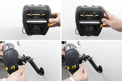 Uchwyt do Zebra ZQ630 aktywny z adapterem MultiMoveClip