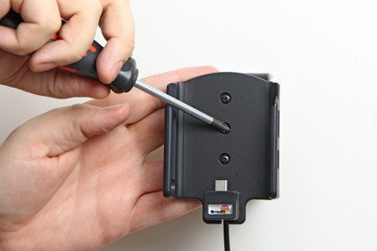 Uchwyt do Sony Xperia X Compact z wbudowaną ładowarką samochodową do profesjonalnego montażu