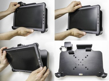 Getac F110 - uchwyt bez zasilania z blokadą sprężynową na kluczyk Brodit