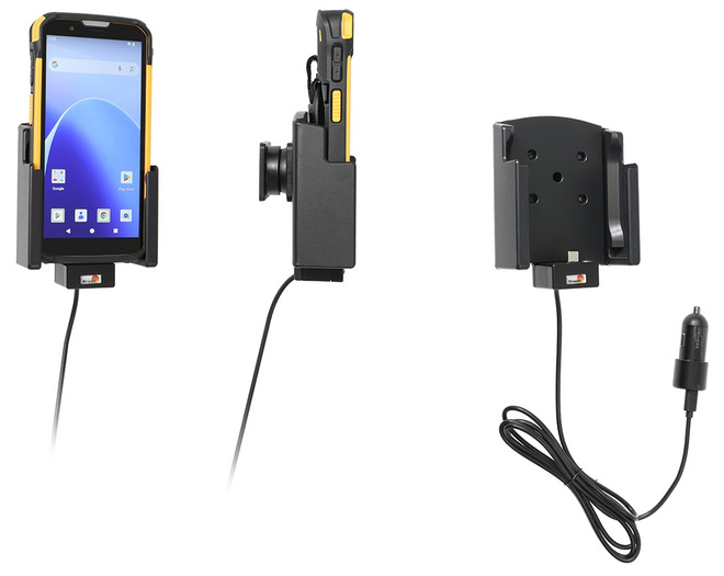 Aktywny uchwyt Brodit do CipherLab RS38 w gumowym etui