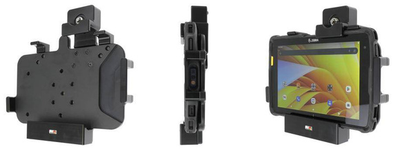 Uchwyt pasywny o wzmocnionej konstrukcji do Zebra ET40 8.0 z blokadą kluczykową.