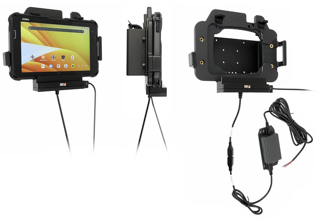 Uchwyt aktywny z wejściem USB na Zebra ET401 8" przeznaczony do instalacji stałej