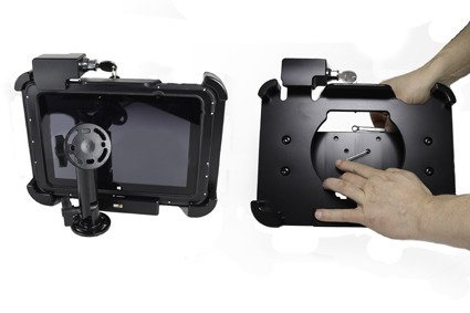 Uchwyt o wzmocnionej konstrukcji z blokadą sprężynową na kluczyk do Zebra ET55 10.1