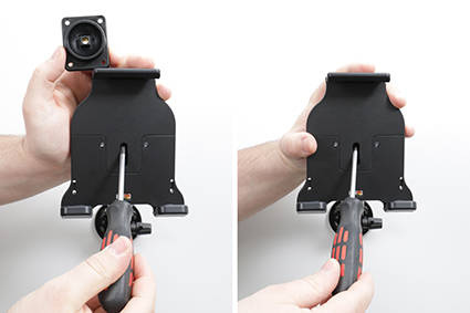 Brodit Uniwersalny Uchwyt do Tabletu | Uchwyt regulowany pasywny do tabletów gołych jak i w futerale o wymiarach: 125-140 mm (szer.), 10-17 mm (grubość)