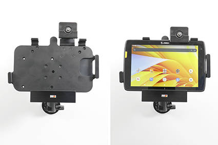 Uchwyt pasywny o wzmocnionej konstrukcji do Zebra ET40 8.0 z blokadą kluczykową.