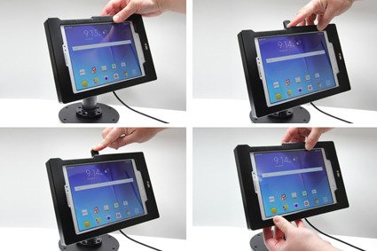 Brodit ochronna obudowa aktywna w wersji z kablem USB i ładowarką samochodową do Samsung Galaxy Tab A 8.0 (2015) SM-T350 z systemem adaptacyjnym Active MultiMoveClip