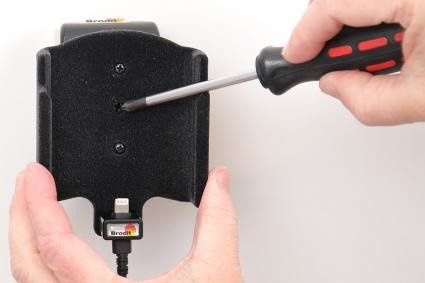 Uchwyt do Apple iPhone 11 Pro z wbudowaną ładowarką samochodową do instalacji na stałe