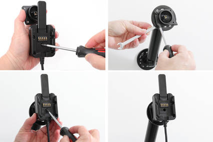 Brodit ochronna obudowa aktywna z kablem USB i ładowarką samochodową do Samsung Galaxy Tab Active 3 z systemem adaptacyjnym Active MultiMoveClip