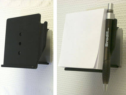 Uchwyt do notatnika lub notesu montowany do dowolnej powierzchni płaskiej
