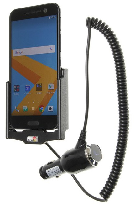 Uchwyt do HTC 10 z wbudowaną ładowarką samochodową