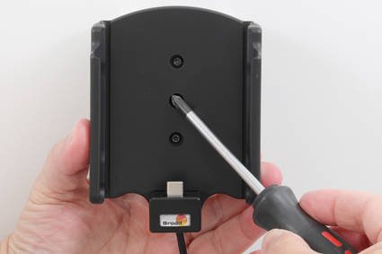 Uchwyt do Samsung Galaxy Note 20 Ultra z wbudowanym kablem USB oraz ładowarką samochodową.