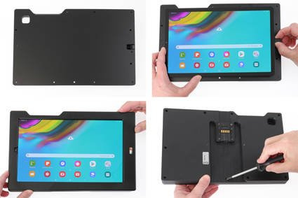 Brodit ochronna obudowa aktywna w wersji z adapterem Molex do profesjonalnego montażu do Samsung Galaxy Tab S5e 10.5 z systemem adaptacyjnym Active MultiMoveClip