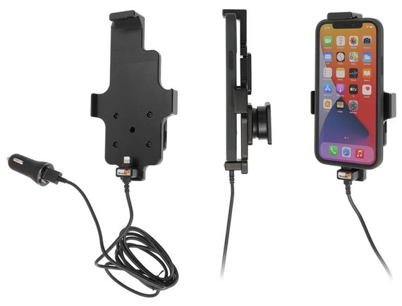 Uchwyt aktywny z kablem USB do Apple iPhone 13 w futerale