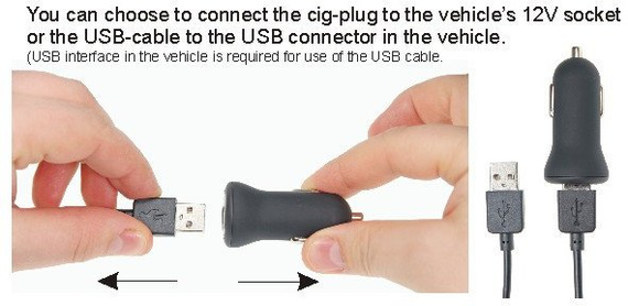 Uchwyt aktywny z kablem USB do Nokia Lumia 630 & Lumia 635