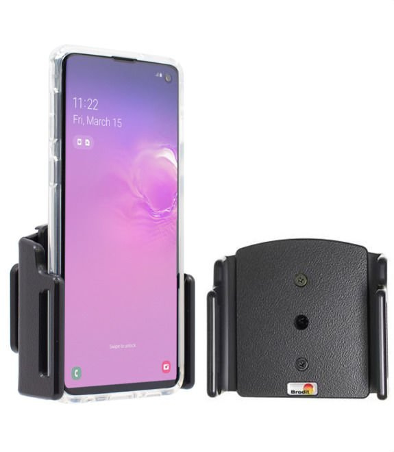 Uchwyt uniwersalny regulowany do Samsung Galaxy NOTE 10+ bez futerału oraz w futerale lub etui o wymiarach: 70-83 mm (szer.), 2-10 mm (grubość)