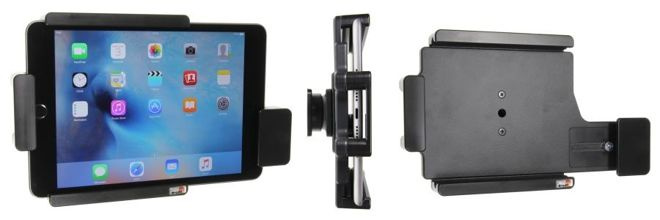 Uchwyt pasywny do tabletów gołych jak i w futerale regulowany w zakresie: 180-210 mm (szer.), 115-138 mm (wysokość), z blokadą na kluczyk