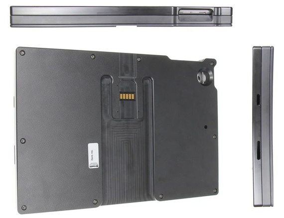 Brodit ochronna obudowa aktywna w wersji z kablem USB i ładowarką samochodową do Apple iPad 9.7 5 Generacji z systemem adaptacyjnym Active MultiMoveClip