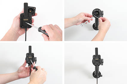 Brodit ochronna obudowa z adapterem Molex do profesjonalnego montażu do Lenovo Tab K10 TB-X6C6F z systemem adaptacyjnym Active MultiMoveClip
