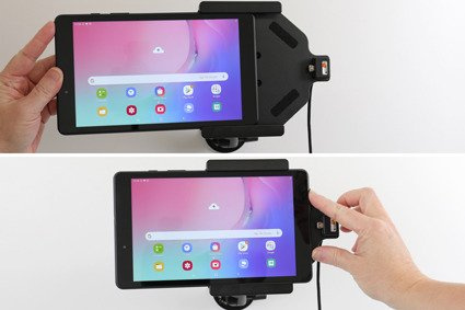 Uchwyt aktywny do instalacji na stałe do Samsung Galaxy Tab A 8.0 (2019) SM-T290/SM-T295