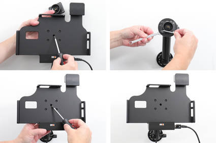 Uchwyt aktywny z blokadą sprężynową do Samsung Galaxy Tab Active 3, SM-T570/SM-T575 w oryginalnym futerale