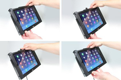 Brodit ochronna obudowa aktywna w wersji z kablem USB i ładowarką samochodową do Apple iPad 9.7 6 Generacji z systemem adaptacyjnym Active MultiMoveClip