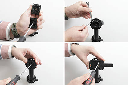 Uchwyt do Zebra ZQ630 aktywny z adapterem MultiMoveClip