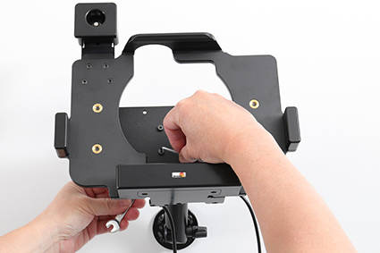 Aktywny modułowy uchwyt o wzmocnionej konstrukcji do Zebra ET56 8.4 z blokadą kluczykową.