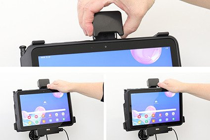 Uchwyt aktywny z blokadą sprężynową do Samsung Galaxy Tab Active Pro T540/T545/T547/T547U w oryginalnym futerale