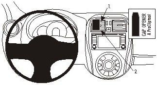 ProClip do Nissan Micra 14-17
