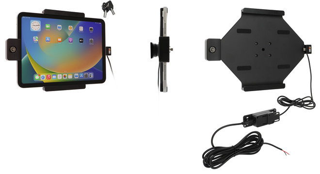 Uchwyt aktywny z zamkiem do instalacji na stałe do Apple iPad 10th Gen (A2696, A2757, A2777)