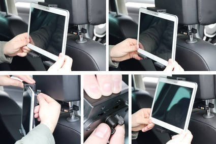 Brodit Uniwersalny Uchwyt do Tabletu | CRASH TESTED. Uchwyt regulowany, pasywny do tabletów w futerale oraz bez futerału o wymiarach: 180-230 mm (szer.), do 25 mm (grubość).