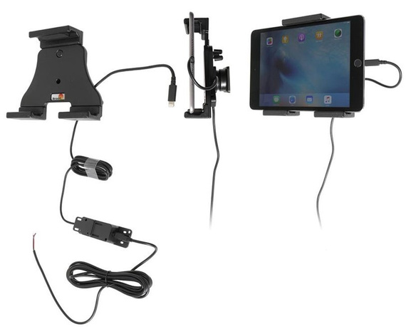 Uchwyt aktywny do tabletów Apple w futerale o wymiarach: 120-150 mm (szer.), do 25 mm (grubość)