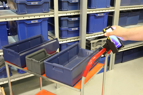 Uchwyt Brodit do CipherLab RS38 w gumowym etui