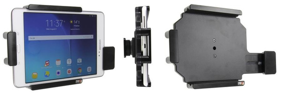 Uchwyt pasywny do tabletów gołych jak i w futerale regulowany w zakresie: 210-243 mm (szer.), 136-164 mm (wysokość), z wbudowaną blokadą sprężynową