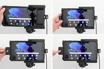 Uchwyt aktywny do Samsung Galaxy Tab Active 3 SM-T570/SM-T575 w oryginalnym futerale z blokadą kluczykową