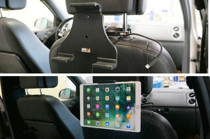 Uchwyt aktywny do tabletów Apple w futerale o wymiarach: 140-195 mm (szer.), do 25 mm (grubość)