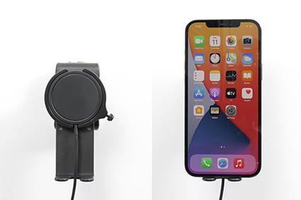 Magnetyczna Ładowarka Samochodowa MagSafe do iPhone z Regulowaną Podstawką na Telefon + Wtyczka 12V