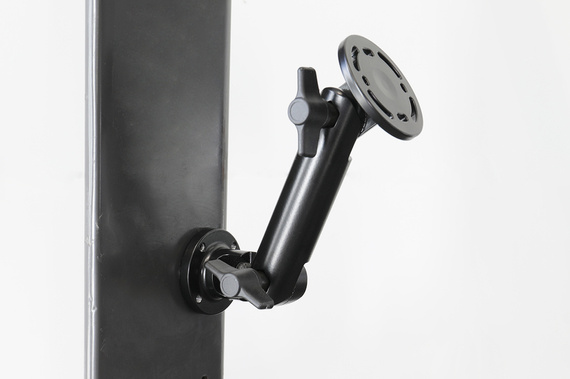 Brodit aluminiowe podwójne ramię montażowe 185 mm o dużej wytrzymałości z regulacją